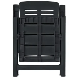 vidaXL - Tuinset - Antraciet - Kunststof - 9 stuks Best