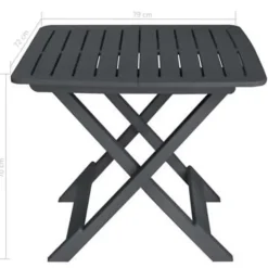 vidaXL - Tuinset - Antraciet - Kunststof Sale