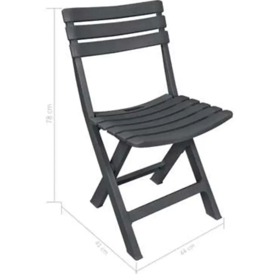 vidaXL - Tuinset - Antraciet - Kunststof Sale