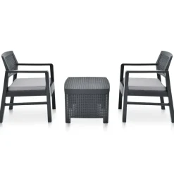 vidaXL - Tuinset - Antraciet - Kunststof Discount