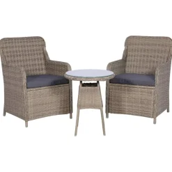 vidaXL - Tuinset - Bruin - Poly rattan Online