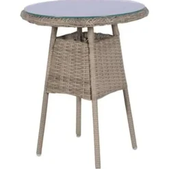 vidaXL - Tuinset - Bruin - Poly rattan Online