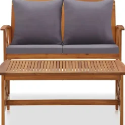 vidaXL - Tuinset - Grijs - Hout Online