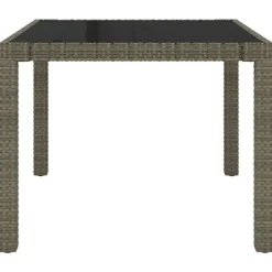 vidaXL - Tuinset - Grijs - Poly rattan - 3 stuks - Met kussens Online