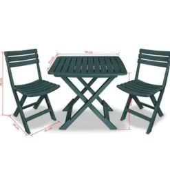 vidaXL - Tuinset - Groen - Kunststof Online