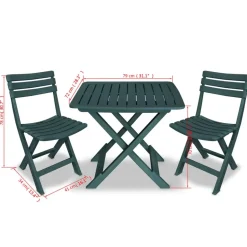 vidaXL - Tuinset - Groen - Kunststof Online