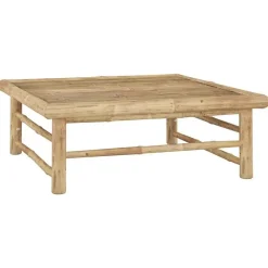 vidaXL - Tuinset - Wit - Bamboe - 6 stuks Met kussens