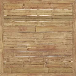 vidaXL - Tuinset - Wit - Bamboe - 6 stuks Met kussens