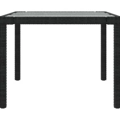 vidaXL - Tuinset - Zwart - Poly rattan - 7 stuks - Met kussens Best