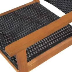 vidaXL - Tuinset - Zwart - Poly rattan New