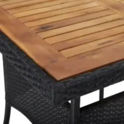 vidaXL - Tuinset - Zwart - Poly rattan Hot