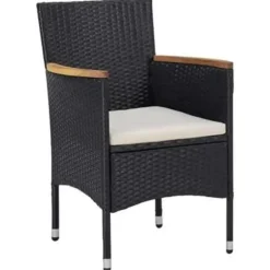 vidaXL - Tuinset - Zwart - Rattan Outlet