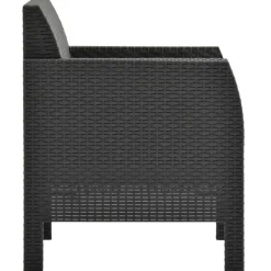 vidaXL - Tuinstoel - Antraciet - Polypropyleen Online