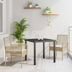 vidaXL - Tuinstoel - Beige - Poly rattan - 53 x 60 x 85cm Sale