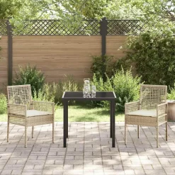 vidaXL - Tuinstoel - Beige - Poly rattan - 53 x 60 x 85cm Sale