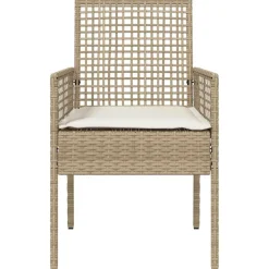 vidaXL - Tuinstoel - Beige - Poly rattan - 53 x 60 x 85cm Sale
