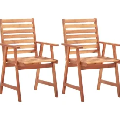 vidaXL - Tuinstoel - Bruin - Hout - 2 stuks Clearance