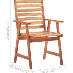 vidaXL - Tuinstoel - Bruin - Hout - 2 stuks Clearance