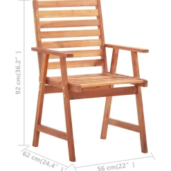 vidaXL - Tuinstoel - Bruin - Hout - 2 stuks Clearance