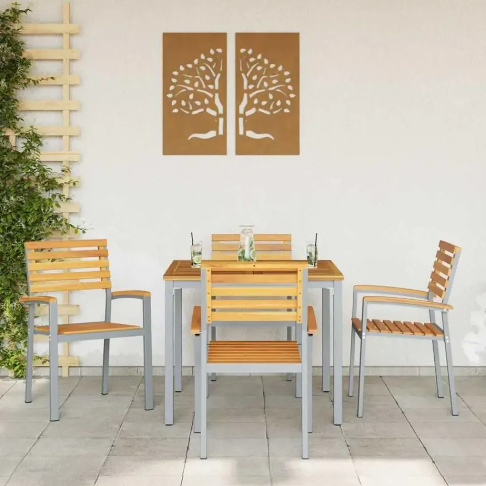 vidaXL - Tuinstoel - Bruin - Massief acaciahout - 56 x 57 x 87cm Sale