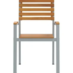 vidaXL - Tuinstoel - Bruin - Massief acaciahout - 56 x 57 x 87cm Sale