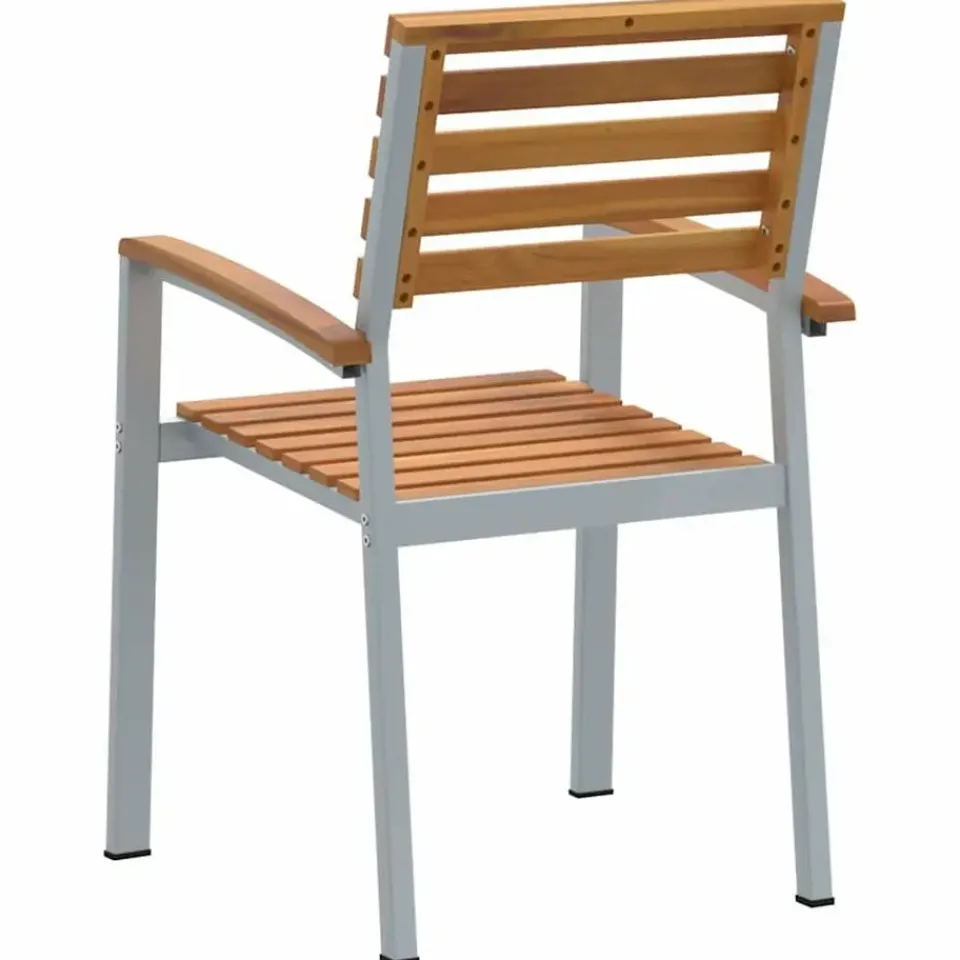 vidaXL - Tuinstoel - Bruin - Massief acaciahout - 56 x 57 x 87cm Sale