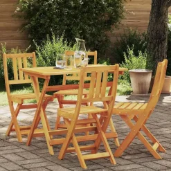 vidaXL - Tuinstoel - Bruin - Massief acaciahout - 36 x 46 x 86cm Best