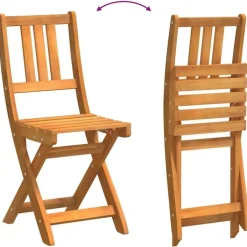 vidaXL - Tuinstoel - Bruin - Massief acaciahout - 36 x 46 x 86cm Best