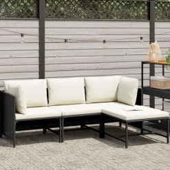 vidaXL - Tuinstoel - Zwart - Rattan Clearance