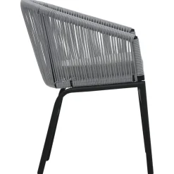 vidaXL - Tuinstoelen - Grijs - Polyetheen - 2 stuks Hot