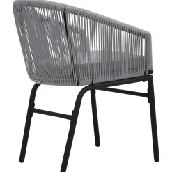 vidaXL - Tuinstoelen - Grijs - Polyetheen - 2 stuks Hot