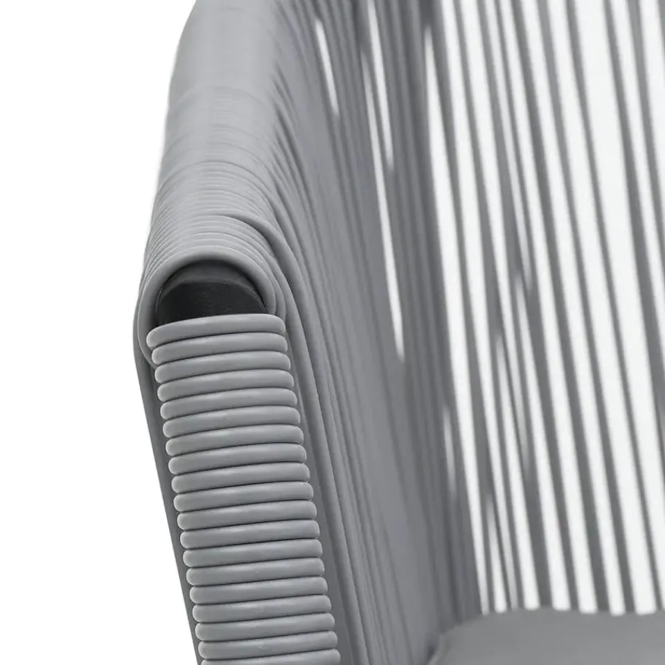 vidaXL - Tuinstoelen - Grijs - Polyetheen - 2 stuks Hot