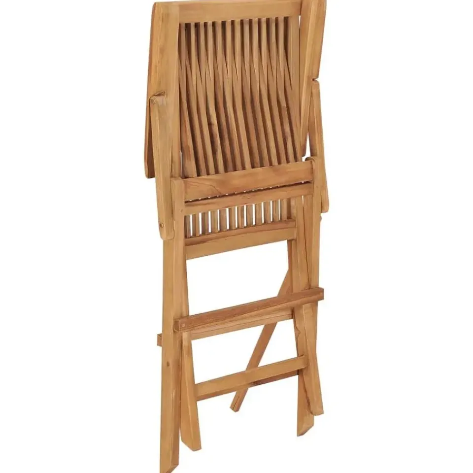 vidaXL - Tuinstoelen - Inklapbaar - Massief teakhout - 2 stuks Online