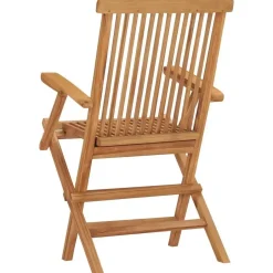 vidaXL - Tuinstoelen - Inklapbaar - Massief teakhout - 2 stuks Online