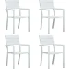 vidaXL - Tuinstoelen - Wit - Hout - 4 stuks Hot
