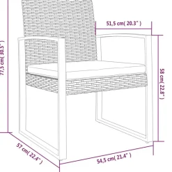 vidaXL - Tuinstoelen - Zwart - Polypropyleen - 2 stuks Hot