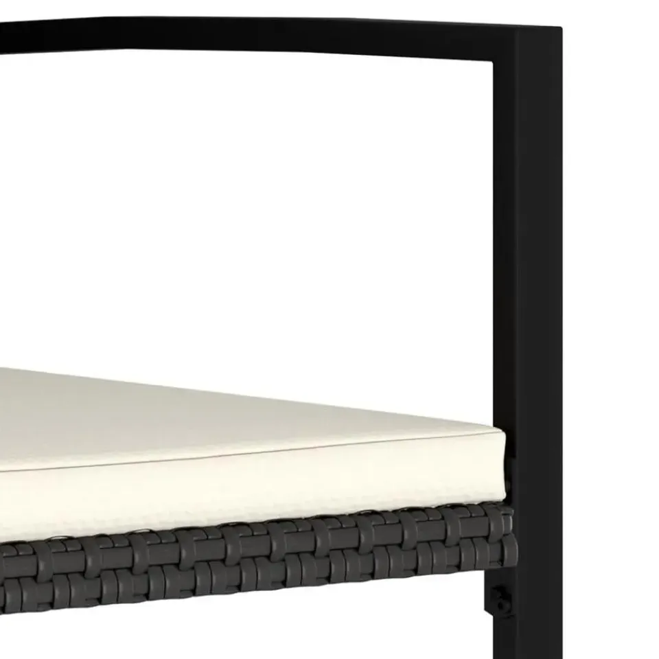 vidaXL - Tuinstoelen - Zwart - Poly rattan - 4 stuks Outlet