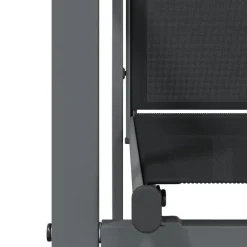 vidaXL - Tuinstoelen - Zwart - Textileen en staal - 2 stuks - 55x61,5x90 cm Clearance