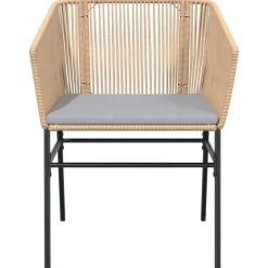 vidaXL - Tuinstoelen -Kussens - Bruin - Poly rattan - 2 stuks Sale