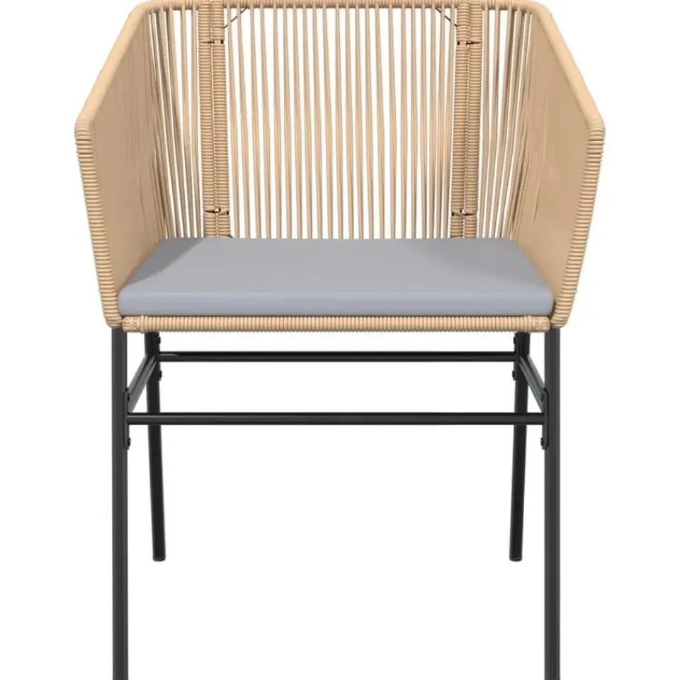 vidaXL - Tuinstoelen -Kussens - Bruin - Poly rattan - 2 stuks Sale