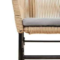 vidaXL - Tuinstoelen -Kussens - Bruin - Poly rattan - 2 stuks Sale