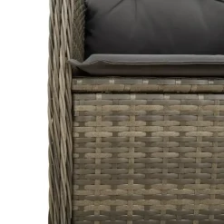 vidaXL - Tuinstoelen met kussens - Grijs - Poly Rattan - 2 stuks Best