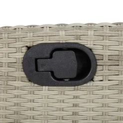 vidaXL - Tuinstoelen verstelbaar - Grijs - Poly rattan - 2 stuks - Met kussens Discount