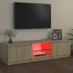 vidaXL - Tv-kast - Bruin - Bewerkt hout - 140 x 40 x 36 cm Online