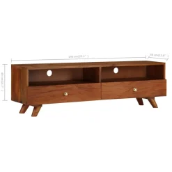 vidaXL - Tv-kast - Bruin - Hout Outlet