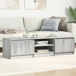 vidaXL - Tv-kast - Grijs - Bewerkt hout Clearance