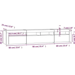 vidaXL - Tv-kast - Wit - Bewerkt hout Online
