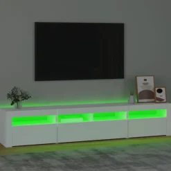 vidaXL - Tv-kast - Wit - Bewerkt hout Online