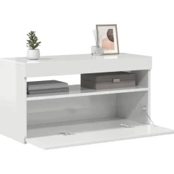 vidaXL - Tv-kast - Wit - Bewerkt hout Clearance