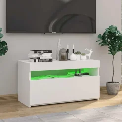 vidaXL - Tv-kast - Wit - Bewerkt hout Clearance